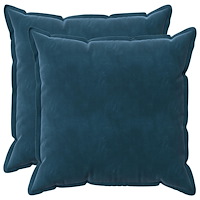 vidaXL Kuddöverdrag 2 st HOUTEN Blå 55 x 55 cm Sammet