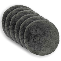 vidaXL Kuddöverdrag 6 st HEERLEN Ljusgrå Ø 30 cm PV Fleece