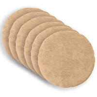 vidaXL Kuddöverdrag 6 st HEERLEN Gräddvit Ø 30 cm Faux Kaninpäls