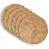 vidaXL Kuddöverdrag 6 st HEERLEN Taupe Ø 30 cm Faux Kaninpäls