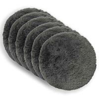 vidaXL Kuddöverdrag 6 st HEERLEN Ljusgrå Ø 40 cm PV Fleece