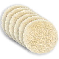 vidaXL Kuddöverdrag 6 st HEERLEN Gräddvit Ø 60 cm PV Fleece