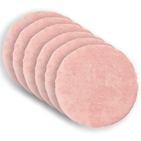 vidaXL Kuddöverdrag 6 st HEERLEN Rosa Ø 60 cm Faux Kaninpäls
