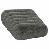 vidaXL Kuddöverdrag 6 st HEERLEN Ljusgrå Ø 15 x 40 cm PV Fleece