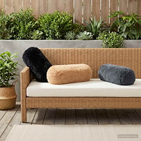 vidaXL Kuddöverdrag 2 st HEERLEN Antracit Ø 15 x 40 cm PV Fleece