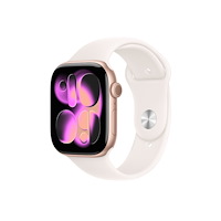Apple Apple Watch Series 11 (GPS + Cellular) - guldrosa aluminium - smart klocka med sportband - lätt rouge - 64 GB