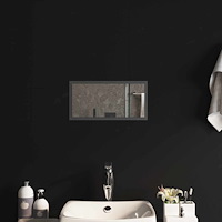 vidaXL LED Badrumsspegel med spegel Transparent 40 x 20 cm härdat glas