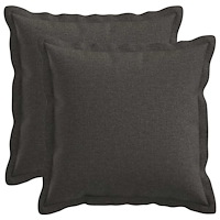 vidaXL Kuddöverdrag 2 st HOUTEN Mörkgrå 30 x 30 cm Faux Linne