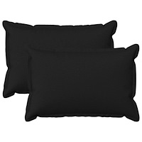 vidaXL Kuddöverdrag 2 st HOUTEN Svart 30 x 50 cm Faux Linne