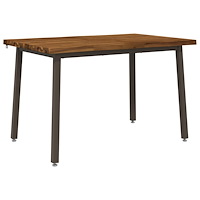 vidaXL 90 x 55 x 75 cm Massivt Akaciaträ Naturlig och Kaffe