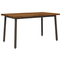 vidaXL 120 x 90 x 75 cm Massivt Akaciaträ Naturlig och Kaffe