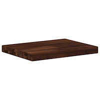 vidaXL Rektangulärt Bordsskiva 90 x 50 x 3,5 cm Rektangulär Mörkbrun