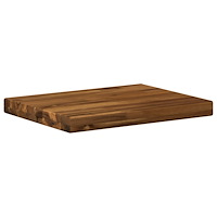 vidaXL Rektangulärt Bordsskiva 90 x 50 x 3,5 cm Rektangulär Naturlig