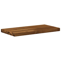 vidaXL Rektangulärt Bordsskiva 90 x 50 x 3,5 cm Rektangulär Naturlig