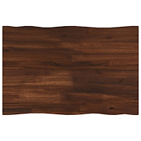 vidaXL Rektangulärt Bordsskiva 90 x 50 x 3,5 cm Rektangulär Mörkbrun