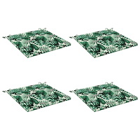 vidaXL 4-delade Sittdynor SOEST 4 st 100% Polyester Bladmönster