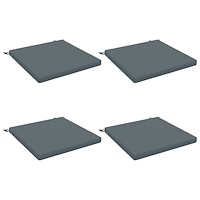 vidaXL 4-delade Sittdynor SOEST 4 st 100% Polyester Blå 70 x 70 x 5 cm
