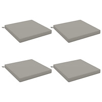 vidaXL 4-delade Sittdynor SOEST 4 st 100% Polyester Grå 70 x 70 x 7 cm