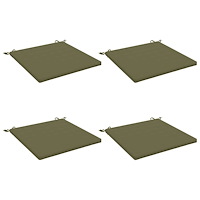 vidaXL 4-delade Sittdynor SOEST 4 st 100% Polyester Olivgrön