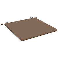 vidaXL 1-delad Sittdyna SOEST 100% Polyester Taupe 80 x 80 x 3 cm