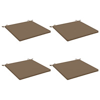 vidaXL 4-delade Sittdynor SOEST 4 st 100% Polyester Taupe