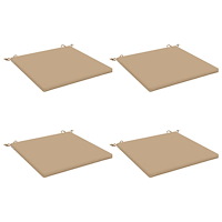 vidaXL 4-delade Sittdynor SOEST 4 st 100% Polyester Sand