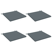 vidaXL 4-delade Sittdynor SOEST 4 st 100% Polyester Blå 80 x 80 x 3 cm