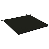vidaXL 1-delad Sittdyna SOEST 100% Polyester Svart 80 x 80 x 3 cm