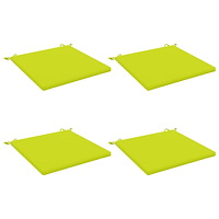 vidaXL 4-delade Sittdynor SOEST 4 st 100% Polyester Klart grön.
