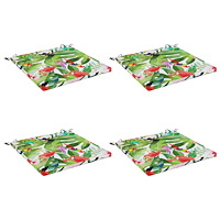 vidaXL 4-delade Sittdynor SOEST 4 st 100% Polyester Flerfärgsdesign