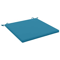 vidaXL 1-delad Sittdyna SOEST 100% Polyester Ljusblå 80 x 80 x 3 cm