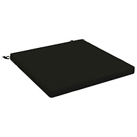 vidaXL 1-delad Sittdyna SOEST 100% Polyester Svart 80 x 80 x 5 cm