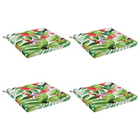 vidaXL 4-delade Sittdynor SOEST 4 st 100% Polyester Flerfärgsdesign