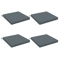 vidaXL 4-delade Sittdynor SOEST 4 st 100% Polyester Blå 80 x 80 x 7 cm
