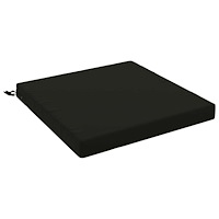 vidaXL 1-delad Sittdyna SOEST 100% Polyester Svart 80 x 80 x 7 cm