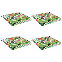 vidaXL 4-delade Sittdynor SOEST 4 st 100% Polyester Flerfärgsdesign