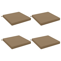 vidaXL 4-delade Sittdynor SOEST 4 st 100% Polyester Taupe