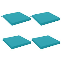vidaXL 4-delade Sittdynor SOEST 4 st 100% Polyester Turkos