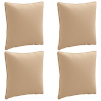 vidaXL 4-delad ryggkudde PUTTEN 4 st 100% Polyester Sand