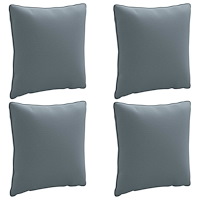 vidaXL 4-delad ryggkudde PUTTEN 4 st 100% Polyester Blå