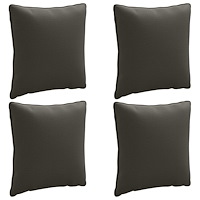 vidaXL 4-delad ryggkudde PUTTEN 4 st 100% Polyester Antracit