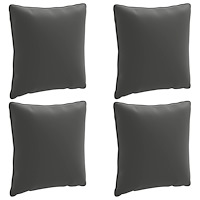 vidaXL 4-delad ryggkudde PUTTEN 4 st 100% Polyester Antracit