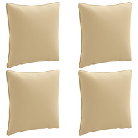 vidaXL 4-delad ryggkudde PUTTEN 4 st 100% Polyester Beige
