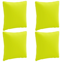 vidaXL 4-delad ryggkudde PUTTEN 4 st 100% Polyester Klart grön.