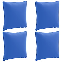 vidaXL 4-delad ryggkudde PUTTEN 4 st 100% Polyester Kungsblå