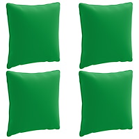 vidaXL 4-delad ryggkudde PUTTEN 4 st 100% Polyester Grön