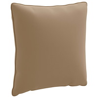 vidaXL 1-delad ryggkudde PUTTEN 100% Polyester Taupe 40 x 40 x 15 cm