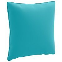 vidaXL 1-delad ryggkudde PUTTEN 100% Polyester Turkos 40 x 40 x 15 cm
