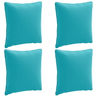 vidaXL 4-delad ryggkudde PUTTEN 4 st 100% Polyester Turkos