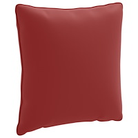 vidaXL 1-delad ryggkudde PUTTEN 100% Polyester Vinröd 40 x 40 x 15 cm